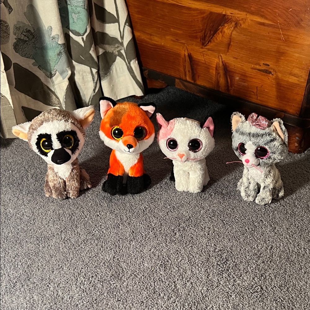 Ty 6 in. Beanie Baby Plush Toys - 4 total
